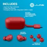 JLab Go Air Pop+ True Wireless Earbuds, in Ear Headphones, Bluetooth Earphones, 35H Playtime Ear Buds, Bluetooth Earbuds with Microphone, USB-C Charging Case, Dual Connect, EQ3 Sound, Rose - Image 6