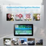 GPS Navigator for Car Truck RV, Latest 2025 Map 7 inch Touch Screen Car GPS, Support Voice Turn Direction Guidance/Speed and Red Light Warning/Custom Truck Routing - Image 3
