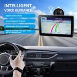 GPS Navigator for Car Truck RV, Latest 2025 Map 7 inch Touch Screen Car GPS, Support Voice Turn Direction Guidance/Speed and Red Light Warning/Custom Truck Routing - Image 4