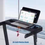 Treadmills for Home, 350 lbs Capacity, 10 MPH, 3.0HP Incline Treadmill with Bluetooth APP, 17 * 46" Belt, Running Threadmills Machine, LCD Display, 36 Programs - Image 4
