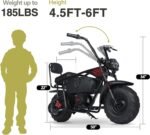 Oryxearth Powered Motorcycle Mini Bike for Kids, 36V Battery,1000W Motor Electric Dirt Bike - Image 5