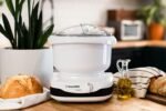 NutriMill Artiste Kitchen Electric Stand Mixer 500 Watt 6.5 Quart Bowl with Dough Hook & Wire Whips (Black Trim) - Image 3