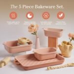 Our Place Bakeware Set | 5-Piece Nonstick, Toxin-Free, Ceramic, Cast Aluminum Set with Oven Pan, Bakers, & Oven Mat | Space-Saving Nesting Design | Oven-Safe | Bake, Roast, Griddle and more | Spice - Image 3