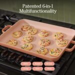 Our Place Bakeware Set | 5-Piece Nonstick, Toxin-Free, Ceramic, Cast Aluminum Set with Oven Pan, Bakers, & Oven Mat | Space-Saving Nesting Design | Oven-Safe | Bake, Roast, Griddle and more | Spice - Image 4