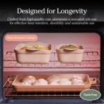 Our Place Bakeware Set | 5-Piece Nonstick, Toxin-Free, Ceramic, Cast Aluminum Set with Oven Pan, Bakers, & Oven Mat | Space-Saving Nesting Design | Oven-Safe | Bake, Roast, Griddle and more | Spice - Image 5