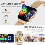 Smart Watch 45mm for Women Men(Dial/Answer Calls), 2.0" Fitness Tracker Watch with Heart Rate/Blood Pressure/Blood Oxygen Monitor for Android iOS - Image 3