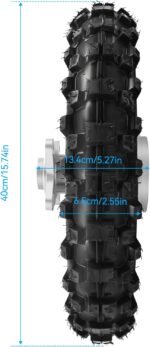 10-Inch Rear Wheel Rim Tire, Dirt Bike Tires Off-Road Vehicle Wheels Direct Replacement 255lbs Max. Load, Pit Bike Tires for Most Chinese 50cc-110cc - Image 3