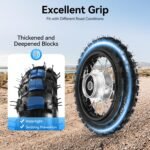 10-Inch Rear Wheel Rim Tire, Dirt Bike Tires Off-Road Vehicle Wheels Direct Replacement 255lbs Max. Load, Pit Bike Tires for Most Chinese 50cc-110cc - Image 4