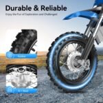 10-Inch Rear Wheel Rim Tire, Dirt Bike Tires Off-Road Vehicle Wheels Direct Replacement 255lbs Max. Load, Pit Bike Tires for Most Chinese 50cc-110cc - Image 5
