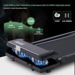 Compact Walking Pad with Handle Bar, Foldable Electric Treadmill with Handles and 3.5HP Powerful Motor, Portable Small Walking Pads Treadmill for Home Small Spaces,400LBS Weight Capacity - Image 5