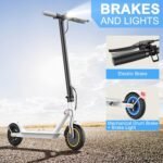 E Scooter for Adults 19-22 MPH 350/500W Motor 281/441Wh Battery,8.5"/10" Tires,Motorized Scooter Up to 22 Miles Range, Foldable Scooter with Double Shock Absorption/Bearing 265 LBS/APP Control - Image 6