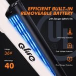 Qlife Cityone 26" Electric Bike for Adults, Peak 1000W/750W Step-Through Ebike, 40-55Miles Range, Up to 25Mph/22Mph, UL2849 Certified Removable Battery Ebikes with 7 Speed, Commuter E Bicycle - Image 5