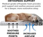 Furhaven Orthopedic Dog Bed for Large/Medium Dogs w/ Removable Bolsters & Washable Cover, For Dogs Up to 55 lbs - Plush & Southwest Kilim Woven Decor Sofa - Black Medallion, Large - Image 4