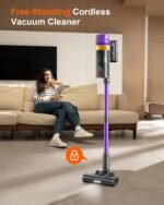 Cordless Vacuum Cleaner, 580W 50KPA 70Mins Upgraded Stick Vacuum Cleaners for Home, Wireless Vacumm with Self-Standing and Touch Screen, Anti-Tangle Brush for Hardwood Floor/Carpet/Pet Hair - Image 5
