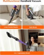 Cordless Vacuum Cleaner, 580W 50KPA 70Mins Upgraded Stick Vacuum Cleaners for Home, Wireless Vacumm with Self-Standing and Touch Screen, Anti-Tangle Brush for Hardwood Floor/Carpet/Pet Hair - Image 6