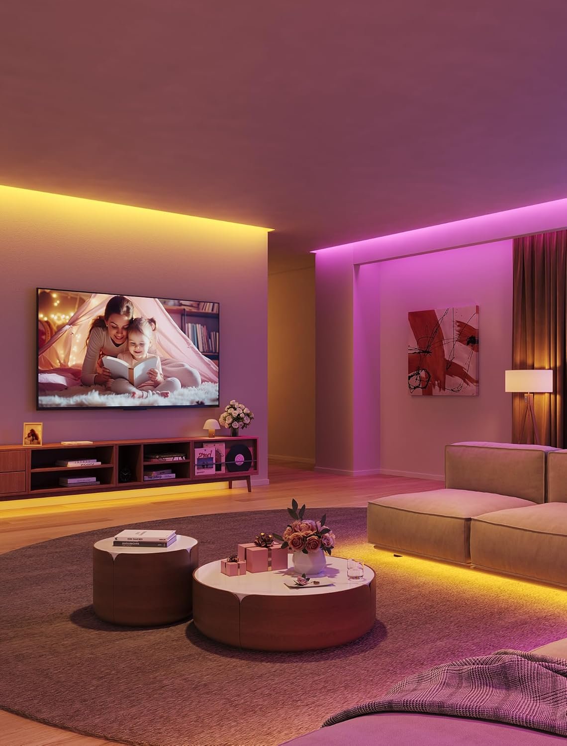 Govee Smart RGB LED Strip Lights, 16.4ft WiFi LED Strip Lighting Work with Alexa and Google Assistant, 16 Million Colors with App Control and Music Sync LED Lights for Bedroom, Home Decor - Image 4