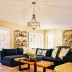 Modern Crystal Chandelier Brushed Nickel, Round Pendant Lighting Fixtures, 15.7" Height Adjustable Farmhouse Ceiling Light for Living Room, Kitchen Island, Dining Room - Image 6