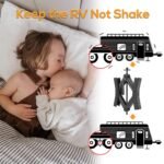 Camper Wheel Chock Stabilizer 2 Sets, Double Speed Heavy Duty Truck RV Tire Scissor Locking X Chock, Camper Accessories for Travel Trailers Tire Chalks, Anti Rust Coating, Fit for 3.5” to 12” - Image 8