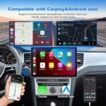6+128GB 13 inch Double Din Touch Screen Android Car Stereo with Front and Rear Camera Octa Core Android 13 QLED Bluetooth GPS Radio DSP AM FM RDS SWC WiFi MIC - Image 5