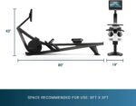 Hydrow Wave Rowing Machine with 16" HD Touchscreen & Speakers - Foldable | Live Home Workouts, Subscription Required - Image 6