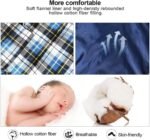 REDCAMP Flannel Sleeping Bag for Adults, Comfortable Cotton Sleeping Bags for Camping with Detachable Hood, Red/Grey/Blue - Image 4