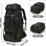 King'sGuard 70L Camping Hiking Backpack Tactical Backpack Military Molle Rucksack Backpack for Outdoor - Image 3