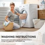 Sweetcrispy Calming Donut Dog & Cat Bed, Machine Washable Cuddle Warming Cozy Fluffy Faux Fur Plush Round Anti-Anxiety Waterproof Anti-Slip Pet Sleeping Sofa, Olive Brown, 24x24x8 inches - Image 6