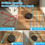 Robot Vacuum and Mop Combo, Robot Vacuum Cleaner, 6 Cleaning Modes, Large Capacity Water Tank Dustbin, Self-Charging, WiFi/App/Alexa, Ideal for Hard Floor, Carpet, Pet Hair - Image 4