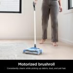 Shark Rechargeable Floor Sweeper, Motorized Brushroll, Compact Swivel Design, Easy-Empty Dust Cup, 10" Cleaning Path, Powerful Debris, Dust & Pet Hair Pickup, for All Floor Types, Blue, V2700Z - Image 3