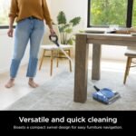Shark Rechargeable Floor Sweeper, Motorized Brushroll, Compact Swivel Design, Easy-Empty Dust Cup, 10" Cleaning Path, Powerful Debris, Dust & Pet Hair Pickup, for All Floor Types, Blue, V2700Z - Image 4
