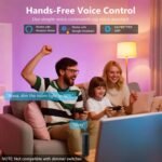 DAYBETTER Smart Light Bulbs, Smart Bulb That Compatible with Alexa & Google Home, 2.4G WiFi Bluetooth Alexa Light Bulbs, RGBCW Color Changing LED Light Bulb, 60W Equivalent, 800LM, 6Pack - Image 3