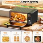 Nuwave Bravo Pro Convection Air Fryer Toaster Oven Combo, 2025 New and Improved, 10-in-1, 50°-450°F Temp Controls, Quick & Even Crisp Technology, 21Qt Capacity, Black, PFAS Free - Image 3