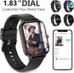 Smart Watch for Men Women SmartWatch 1.83" for iPhone Samsung Android Phone Compatible, Fitness Tracker Watch with Pedometer, Heart Rate/Sleep Monitor, Blood Oxygen, IP68 Waterproof - Image 6