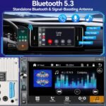 QLED Double Din Car Stereo with Dash Cam & Backup Camera, Wireless Apple CarPlay & Android Auto, Bluetooth, 4.2-Ch 2 Subwoofers Outputs, 7" QLED Touchscreen, MirrorLink, FM/AM Radio - Image 5