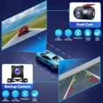 QLED Double Din Car Stereo with Dash Cam & Backup Camera, Wireless Apple CarPlay & Android Auto, Bluetooth, 4.2-Ch 2 Subwoofers Outputs, 7" QLED Touchscreen, MirrorLink, FM/AM Radio - Image 6