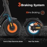 Inmotion Climber 750W Dual Motor Electric Scooter - 36% Hill Climb, 23.7mph Speed, 35 Mile Range, 10" Pneumatic Tires, Dual E-Brakes Rear Disc, 287LBS Load - for Mountain & Hilly Terrains - Image 6