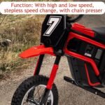 Kids Electric Dirt Bike, 24-Volt 350-Watt Electric Motorcycle, Up to 14.29 MPH, for Kids 8-14, 3-Speed Modes, Maximum Load 135 Lbs. - Image 6