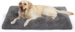 Large Dog Bed Crate Pad Mat for Cages Washable Bed for Large Medium Size Dog Soft Kennel Pad Anti-Slip Pet Bed,35" x 23",Dark Grey - Image 7