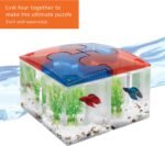 Aqueon Betta Puzzle Aquarium Fish Tank Kit, Blue, Half Gallon - Image 3