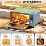 Nuwave Bravo Pro Convection Air Fryer Toaster Oven Combo, 2025 New and Improved, 10-in-1, 50°-450°F Temp Controls, Quick & Even Crisp Technology, 21Qt Capacity, Cozy Blue, PFAS Free - Image 3