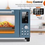 Nuwave Bravo Pro Convection Air Fryer Toaster Oven Combo, 2025 New and Improved, 10-in-1, 50°-450°F Temp Controls, Quick & Even Crisp Technology, 21Qt Capacity, Cozy Blue, PFAS Free - Image 5
