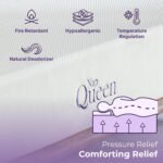 NapQueen 8 Inch Twin Size Mattress, Bamboo Charcoal Memory Foam Mattress, Bed in a Box - Image 9