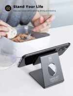 Lamicall Cell Phone Stand, Phone Dock : Cradle, Holder, Stand, Compatible with Phone 12 Mini 11 Pro Xs Xs Max Xr X 8 7 6 6s Plus 5 5s 5c All Android Smartphone Charging, Accessories Desk - Gray - Image 3