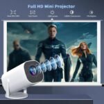 Mini Projector with WiFi and Bluetooth, Portable Outdoor Movie Projector Supports 4K/8K with Android System, Smart Proyector for Home Theater, Business Presentation, Gmaing - Image 3