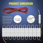 Nilight 60Leds Van Interior Light Kits 12V White Led Ceiling Lighting Kit for Truck Van RV Boats Caravans Trailers Lorries Transit 20 Modules (TL-39) - Image 3