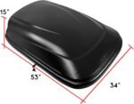 Heavy Duty Rooftop Cargo Carrier ABS Lockable Car Roof Rack Cargo Carrier, Capacity 110 LBS, 53 X 34 X 15 Inches, Black - Image 6