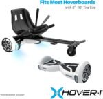Hover-1 Buggy Hoverboard Attachment - Compatible with Most 6.5" & 8" Electric Hoverboards, Hand-Operated Rear Wheel Control, Adjustable Frame & Straps, Easy Assembly & Install Hoverboard Go Kart - Image 3