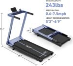 DeerRun Treadmills for Home with Incline and Handles, 3.0 HP Foldable Treadmill for Small Spaces, Folding Running Machine with Smart APP - Image 3