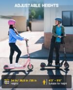 FanttikRide T9 Electric Scooter for Kids 4.3-5.6 ft, 7/10/12 MPH, LED Battery Level, Height Adjustable and Foldable, Electric Scooter for Kids, 200W Motor, Up to 40 mins - Image 4