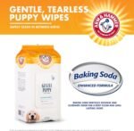 Arm & Hammer Dog Grooming Wipes - Natural Deodorizing Pet Wipe with Coconut - Travel Essential & Supplies for Dogs - Dog Whole Body & Face Cleaning - Odor Eliminator with Baking Soda Power - 100 Count - Image 3